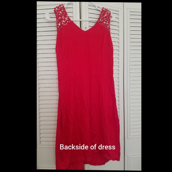 SEPIA, Red dress with sequins, size: XL - Picture 6 of 9